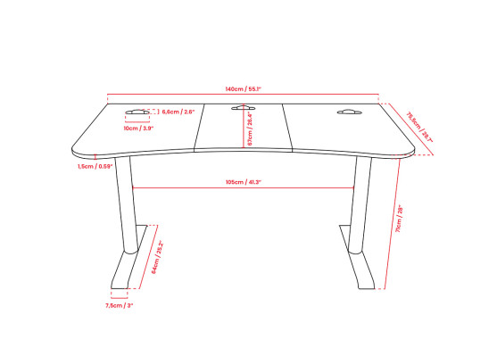 Arena Medium Measurements