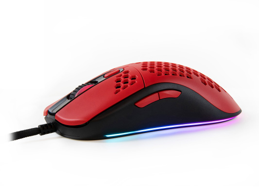 Arozzi Favo Ultra Light Gamingmouse Red, Product Pictures